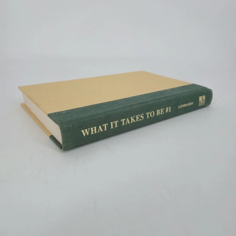 What It Takes To Be #1 Vince Lombardi Jr First Edition Hardcover DJ 2001 Leader
